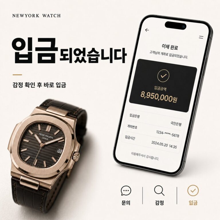 압구정 파텍필립 노틸러스 명품시계판매·매입 상담 기준