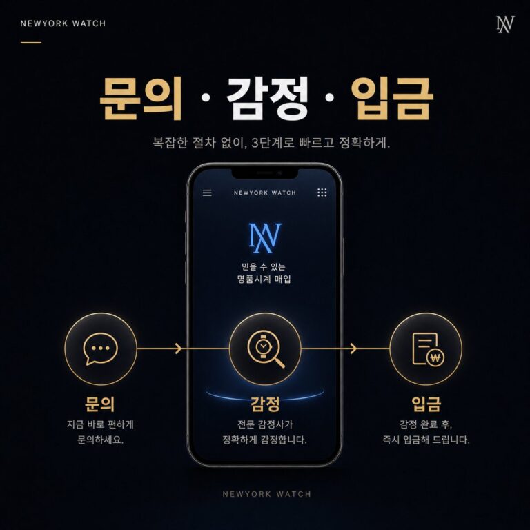 천안 명품시계매입 사진 상담 기준