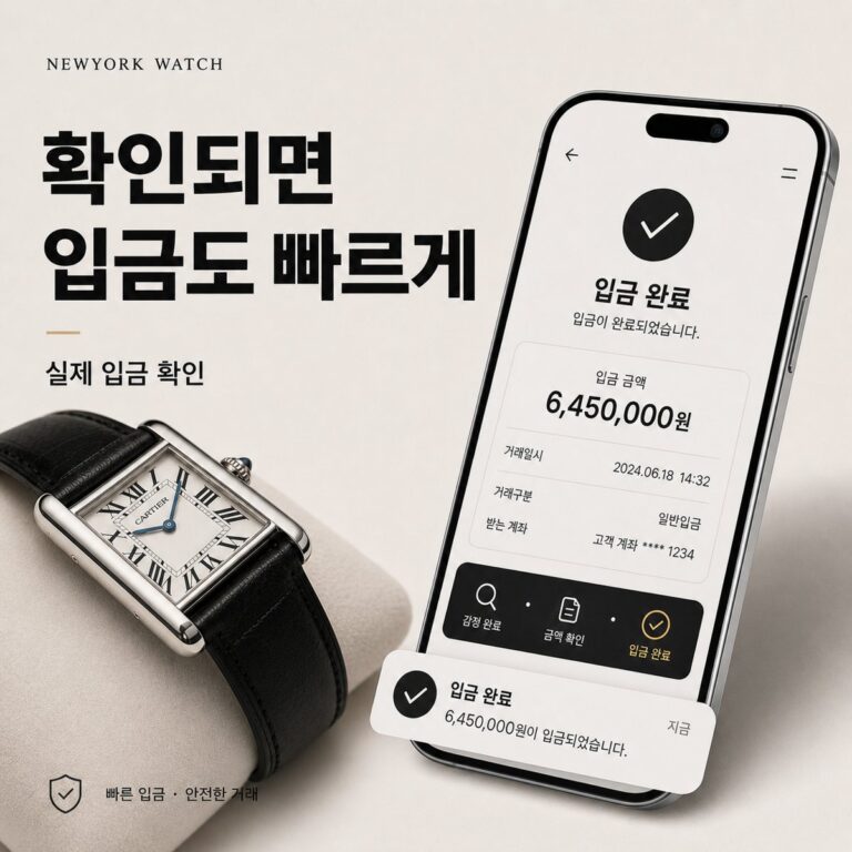 잠실 까르띠에 탱크 명품시계판매·매입 상담 기준
