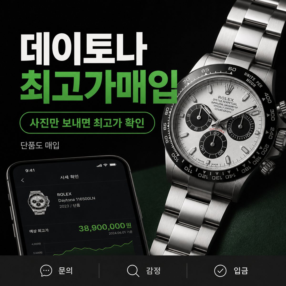 울산 롤렉스 데이토나 명품시계매입 상담 기준